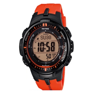 카시오 Casio Herren-Armbanduhr XL Pro Trek Digital Quarz Titan PRW-3000..