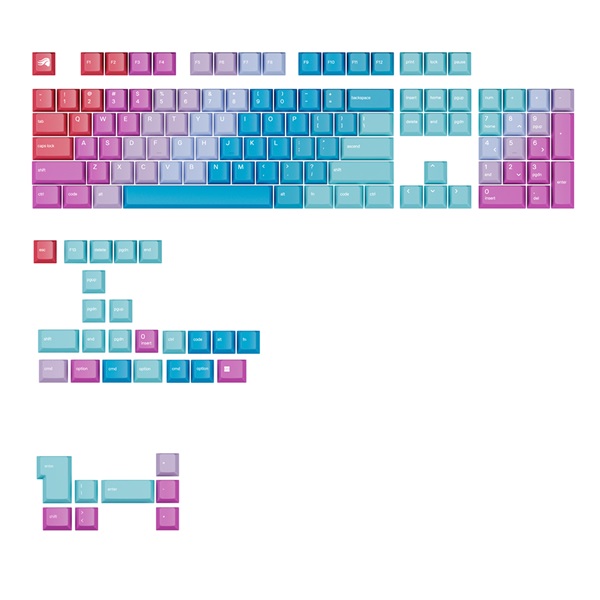 글로리어스 GPBT Gradient 키캡 세트 (Neblua)_이미지