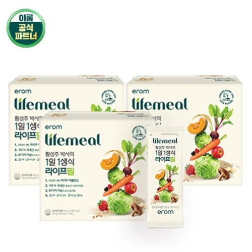 이롬 황성주 박사의 1일 1생식 라이프밀 30g 14포 (3개)_이미지