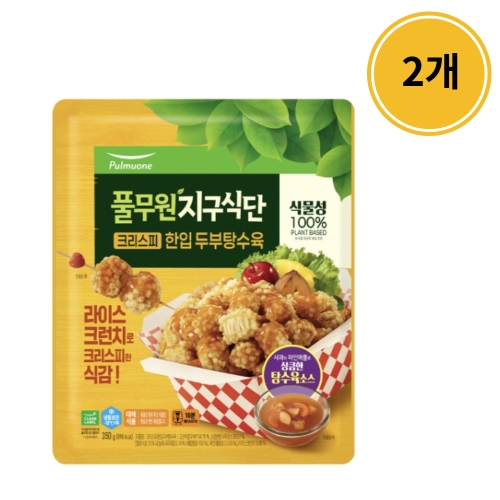 풀무원 지구식단 크리스피 한입 두부탕수육 350g (2개)_이미지