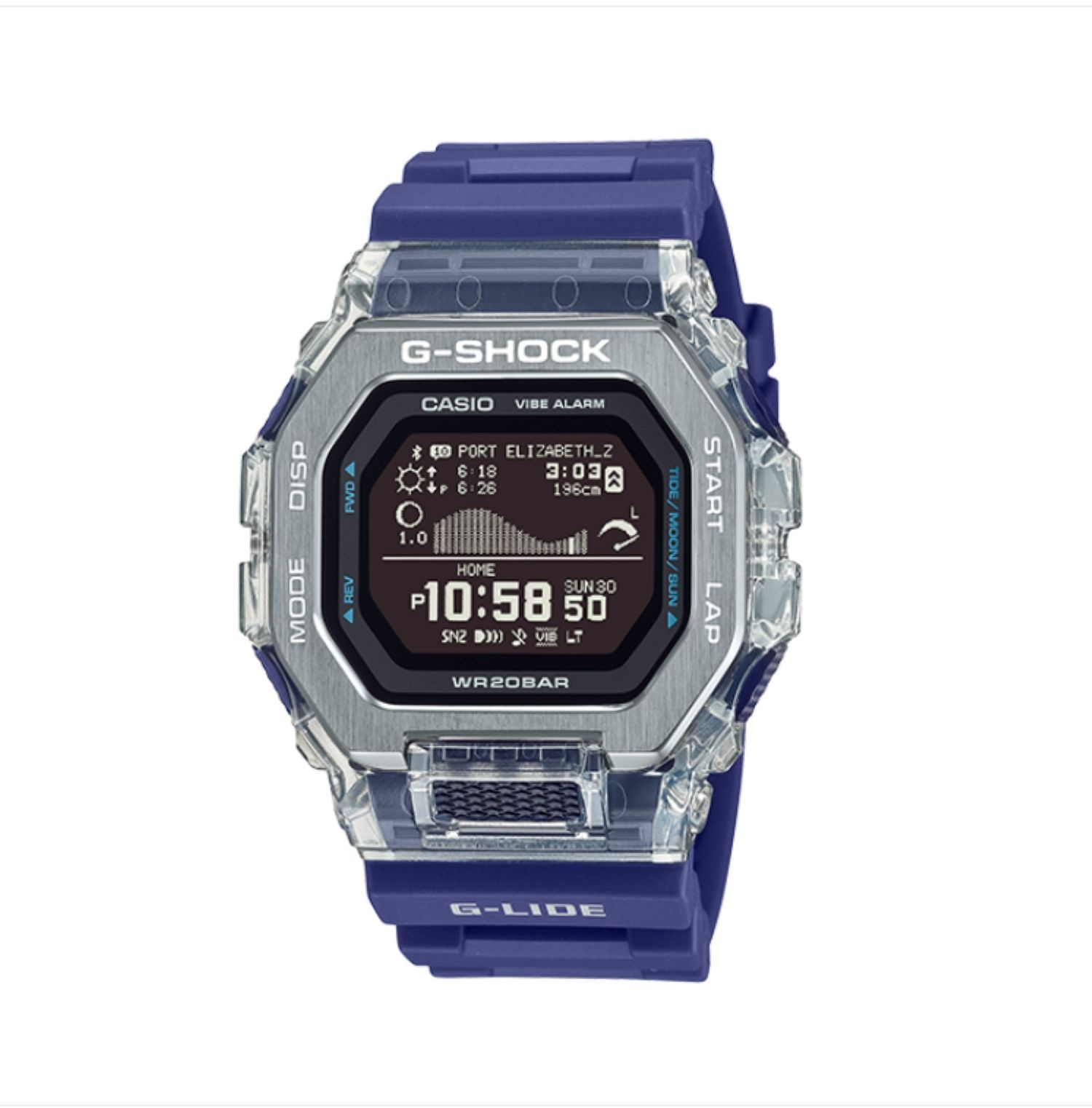 G-SHOCK GBX-100S-2DR G-LIDE 블루투스 서핑워치 블루 LE1220532174