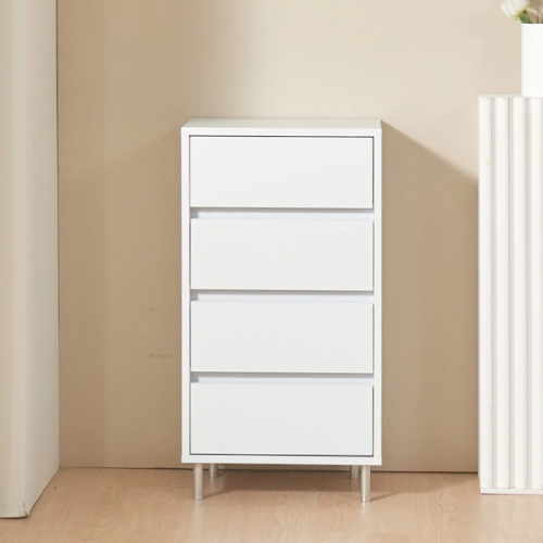 집무드 루아이 폭 좁은 틈새 슬림 높은 4단 서랍장 400
