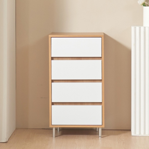 집무드 루아이 폭 좁은 틈새 슬림 높은 4단 서랍장 400_이미지