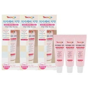 예꼬맘 치카케어 치약 1단계 60g + 미니치약 15g (1세트)_이미지