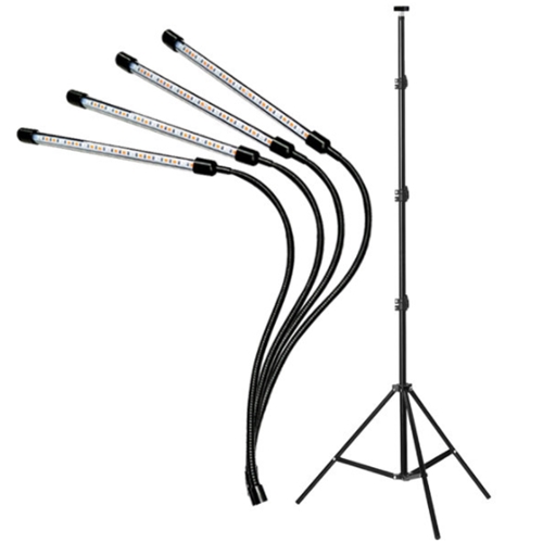 지니스 LED 4헤드 삼각대 식물재배등+충전기_이미지