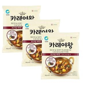 대상 청정원 카레여왕 부드러운버터맛 108g (3개)_이미지