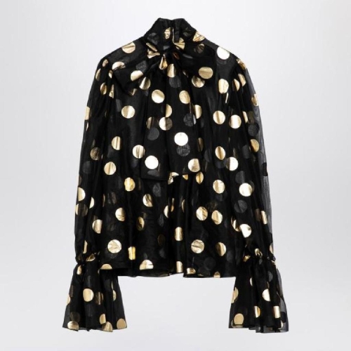 돌체앤가바나 Silk organza lamA polka dot blouse F7AI9THS100/XH_DOLCE-HNLM0_102-38.._이미지