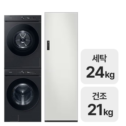 삼성전자 비스포크 AI WF24CB8850BV + DV21CB8890BV + 에어드레서 DF24CG5100TR_이미지