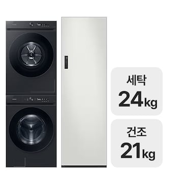 삼성전자 비스포크 AI <b>WF24CB8850BV</b> + DV21CB8890BV + 에어드레서 DF24CG5100TR