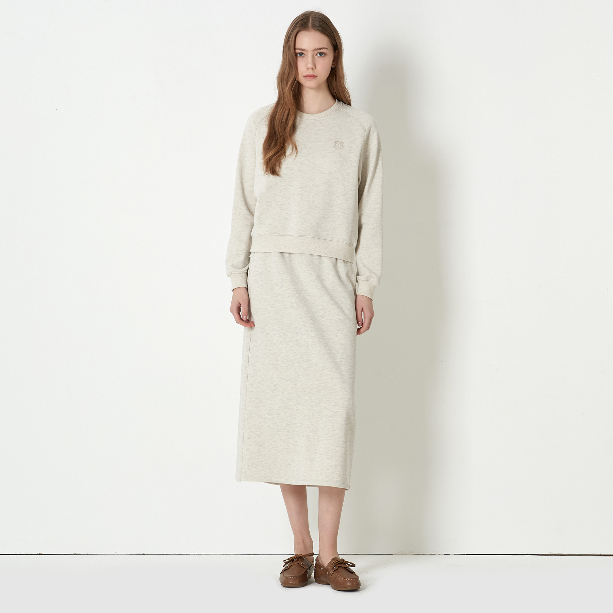 KEITH 로고 자수 밴딩 롱 스커트 KE26S4FRK4295_이미지