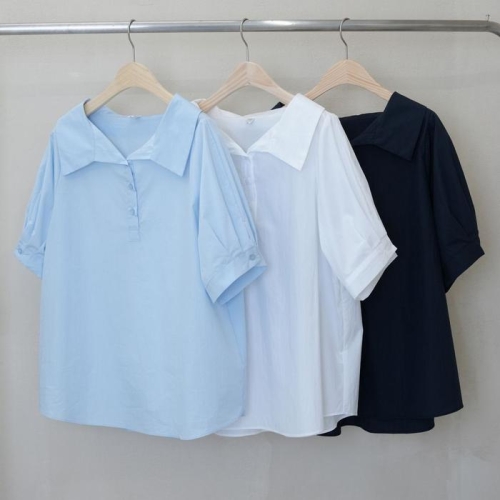 강물처럼 빅사이즈카라블라우스 S045L505 슬로우베리퍼프블라우스 SM 35408189A