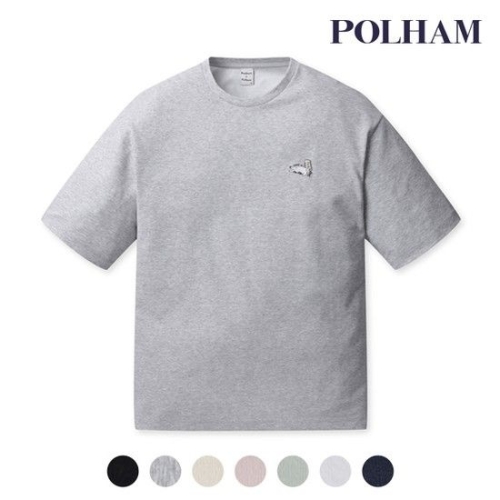 폴햄 남여공용 쿨텐션 코숏 와펜 반팔 티셔츠_PHD2TR3210_이미지