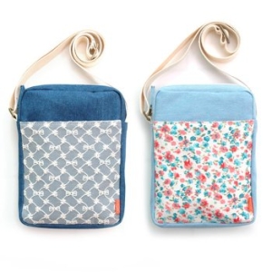 아트박스 트래블톡 데님 크로스백