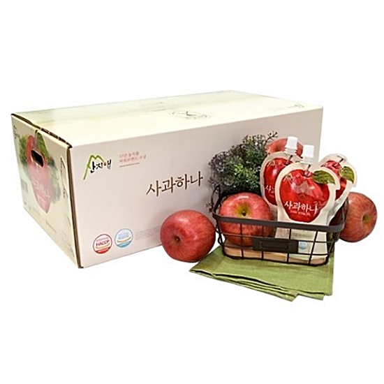 산지애 사과하나 사과즙 120ml 60포 (1개)_이미지