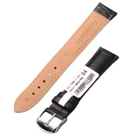 에펠티토 송아지가죽 시계줄 18mm (블랙)