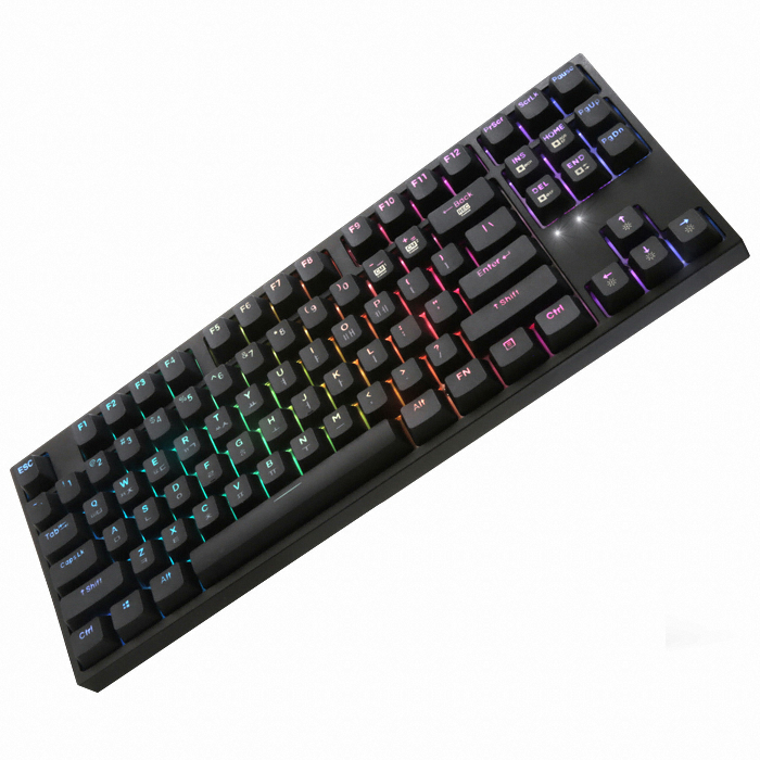 COX 모나크 교체축 RGB 한영 이중사출 PBT 체리 키보드 (청축)_이미지