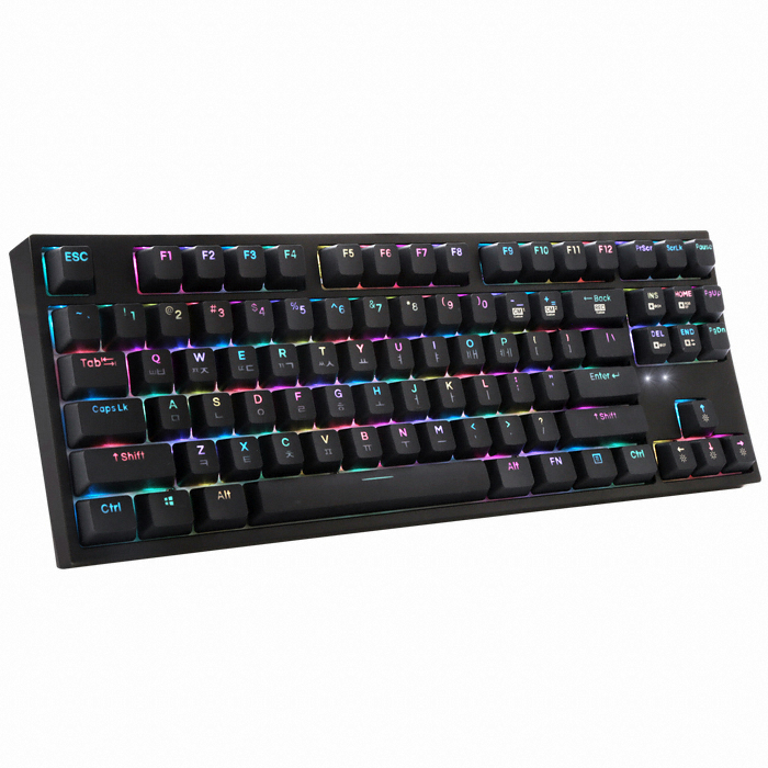 COX 모나크 교체축 RGB 한영 이중사출 PBT 체리 키보드 (청축)_이미지
