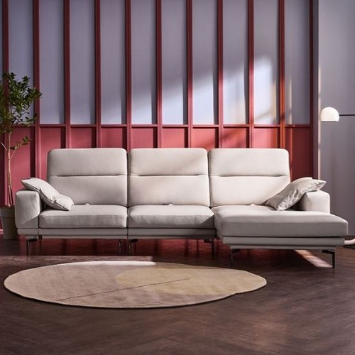 마르떼 카우치 스윙 전체 천연통가죽 소파 4인용