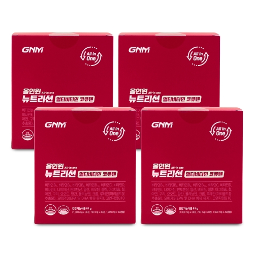 GNM자연의품격 올인원 뉴트리션 멀티비타민 코큐텐 30포 (4개)_이미지