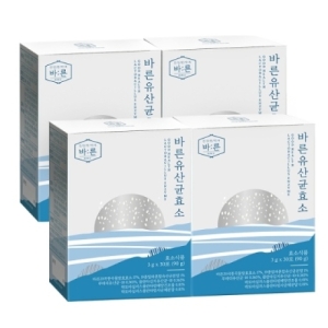  바른 유산균 효소 3g 30포 [4개]
