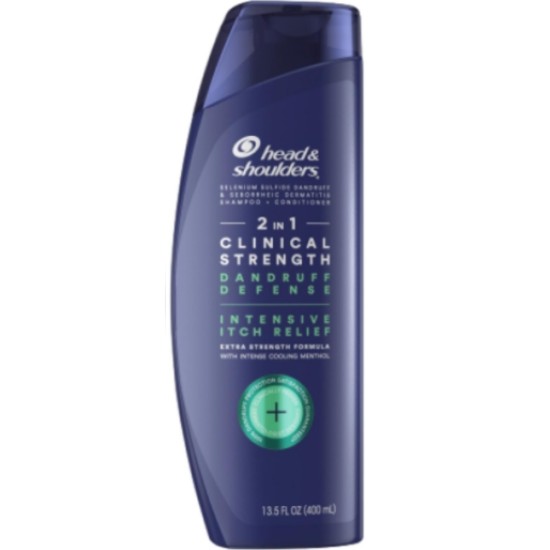 한국P&G 헤드앤숄더 클리니컬 스트렝스 이치릴리프 2in1 비듬 샴푸 400ml (1개)