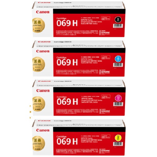 Canon 정품 CRG-069HBK, CRG-069HC, CRG-069HM, CRG-069HY 4색 세트이미지입니다. 누르면 해당 게시물로 새창이동합니다.