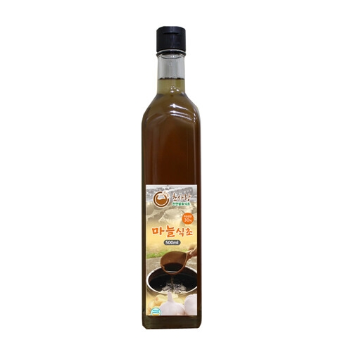  초사랑 마늘식초 500ml 3년산 흑초 전통발효식초 천연발효식초 발효식초 자연발효식초 마시는식초
