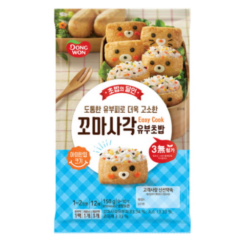 동원F&B 초밥의달인 꼬마사각 유부초밥 150g (1개)_이미지