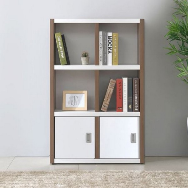 우아미가구 모노 조이 3단 수납 책장 (80cm)