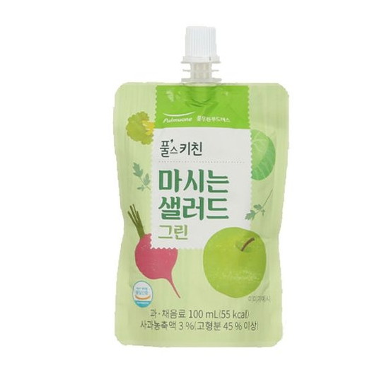 풀무원푸드머스 풀스키친 마시는 샐러드 그린 100ml (40개)_이미지