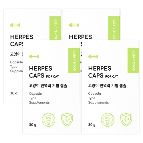 본아페티 캣 허피스 캡스 30g (60p) (4개)