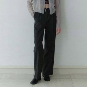 예약/ 29일 출고 세미 와이드 원턱 슬랙스 NEW5AL827