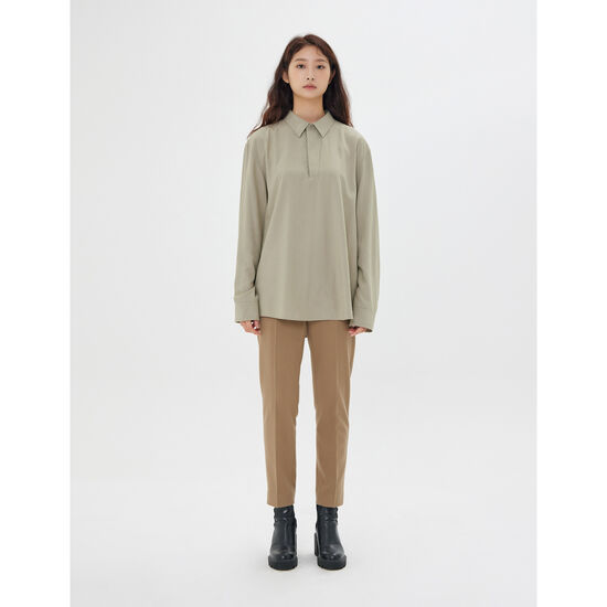 앤듀 남성 기본카라 반오픈 셔츠 O213SH140P