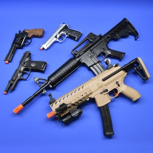 아카데미 과학 비비탄총 전동건 에어건 모음 엠포 M4A1 스카 MP5 M416D K2C1 서바이벌용품