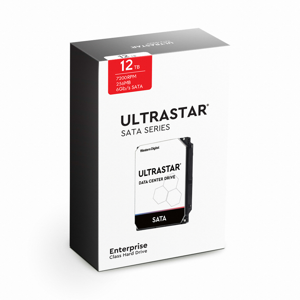 Western Digital Ultrastar DC HC520 박스 패키지 7200/256M HUH721212ALE600 (6x12TB)_이미지
