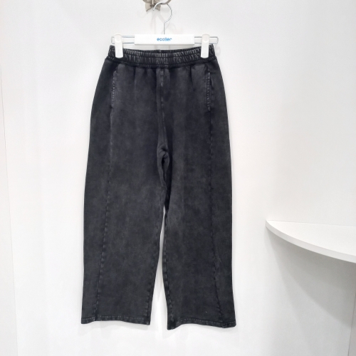 워싱 블랙 피그먼트 와이드 바지 26C5281 BK _CJ 충주점