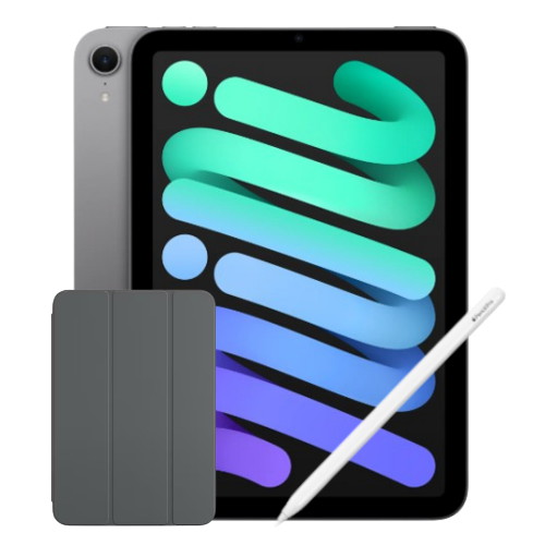 APPLE 2024 iPad mini A17 Pro 7세대+애플펜슬 프로,폴리오케이스 (256GB)