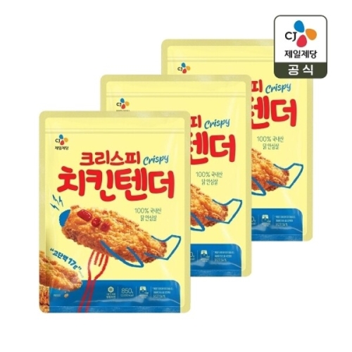 CJ제일제당 크리스피 치킨텐더 850g (3개)_이미지