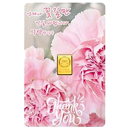 혼골드모아 골드모아 카네이션A 골드바 카드 2g