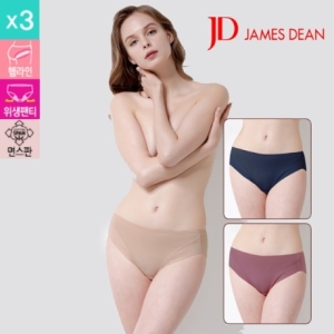 제임스딘 여성 위생생리팬티 헴라인 면스판_JHWPZ0M4 (3매)_이미지