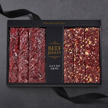 (주)맛있는날 맛있는날 국내산 소고기 견과육포 혼합세트 640g