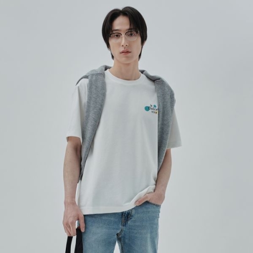 신성통상 ANDZ 남성 그래픽 앞자수 반팔티 BLF2TR1031_이미지