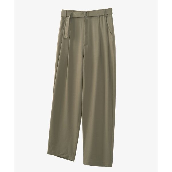 토피 TOFFEE 섬머 와이드 벨티드 팬츠 KHAKI T4S-SWBPT403 406583_이미지