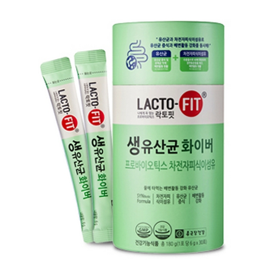 종근당건강 락토핏 생유산균 화이버 30포 (1개)