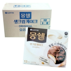 롯데제과 몽쉘통통크림 408g 8개 1박스_이미지