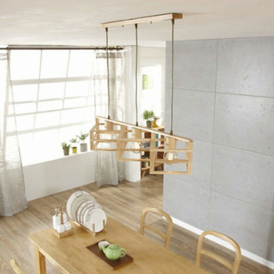 남양전기 미송 펜던트 3등 전구별도_이미지