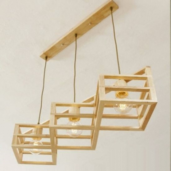 남양전기 미송 펜던트 3등 전구별도_이미지