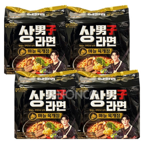 팔도 상남자라면 마늘 육개장 131g (16개)