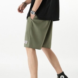 여름 카키 운동 캐주얼 대학생 5부 반바지 WFE0D31