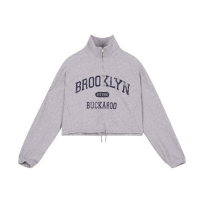 한세엠케이 버커루 여성 크롭 그래핏 반집업 맨투맨 B241TS500P